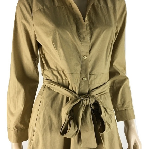 J.CREW Cotton Poplin Waist-Tie Shirt Dress NWT 8 - Picture 7 of 8